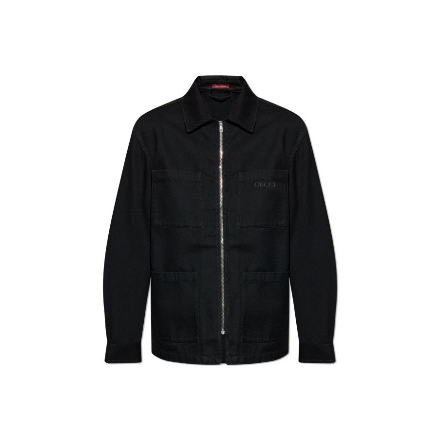 Gucci GUCCI Black Denim Jacket New & Authentic (Men's size:M;) Size US M / EU 48-50 / 2 - 1 Preview