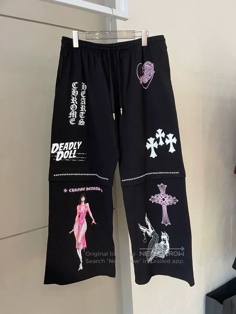 Chrome Hearts CHROME HEARTS Size L Comic pants wide-leg pants Size US 32 / EU 48 - 1 Thumbnail