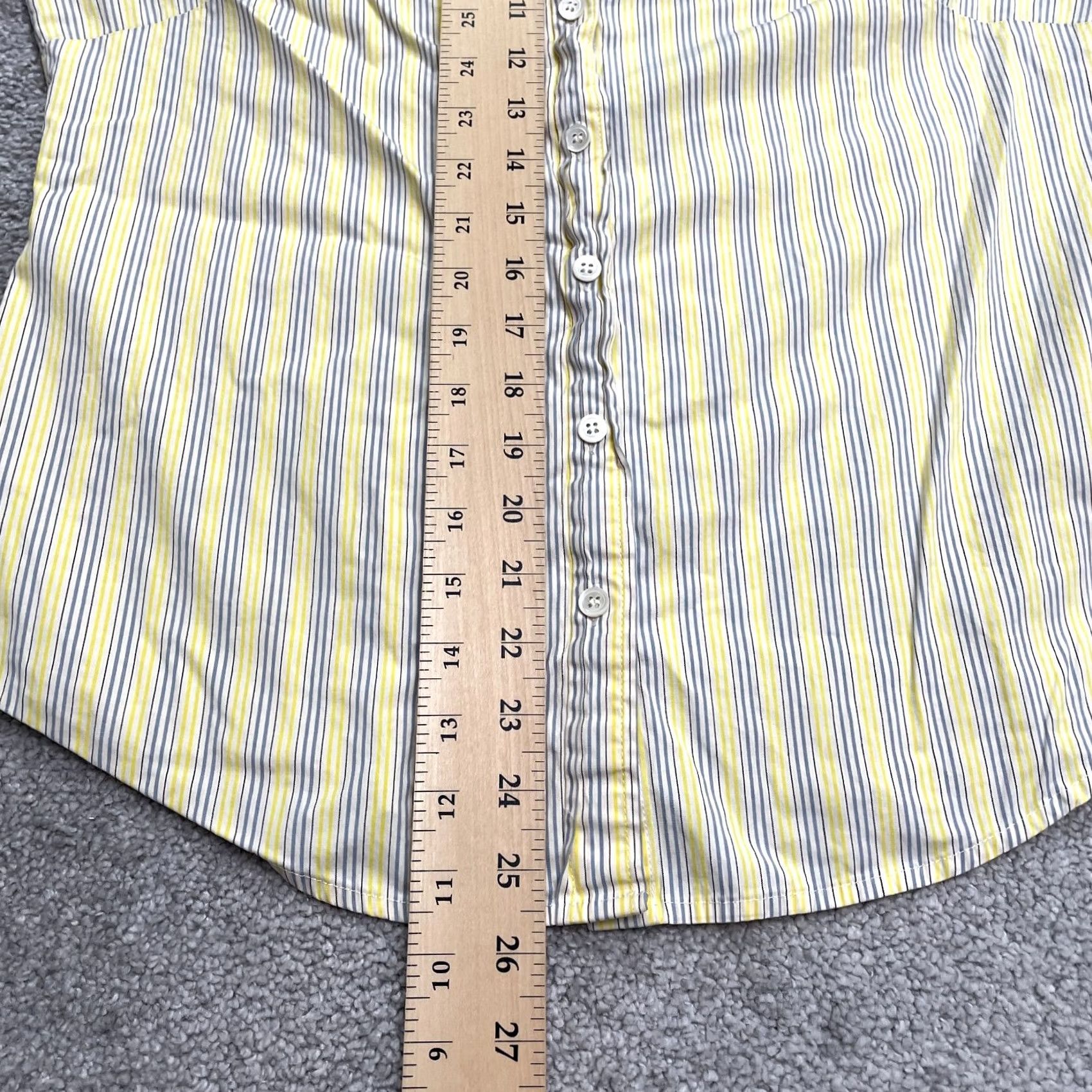 J.Crew J.Crew Haberdashery Shirt Womens Medium Multi Striped Button Down Stretch Casual Size M / US 6-8 / IT 42-44 - 7 Thumbnail