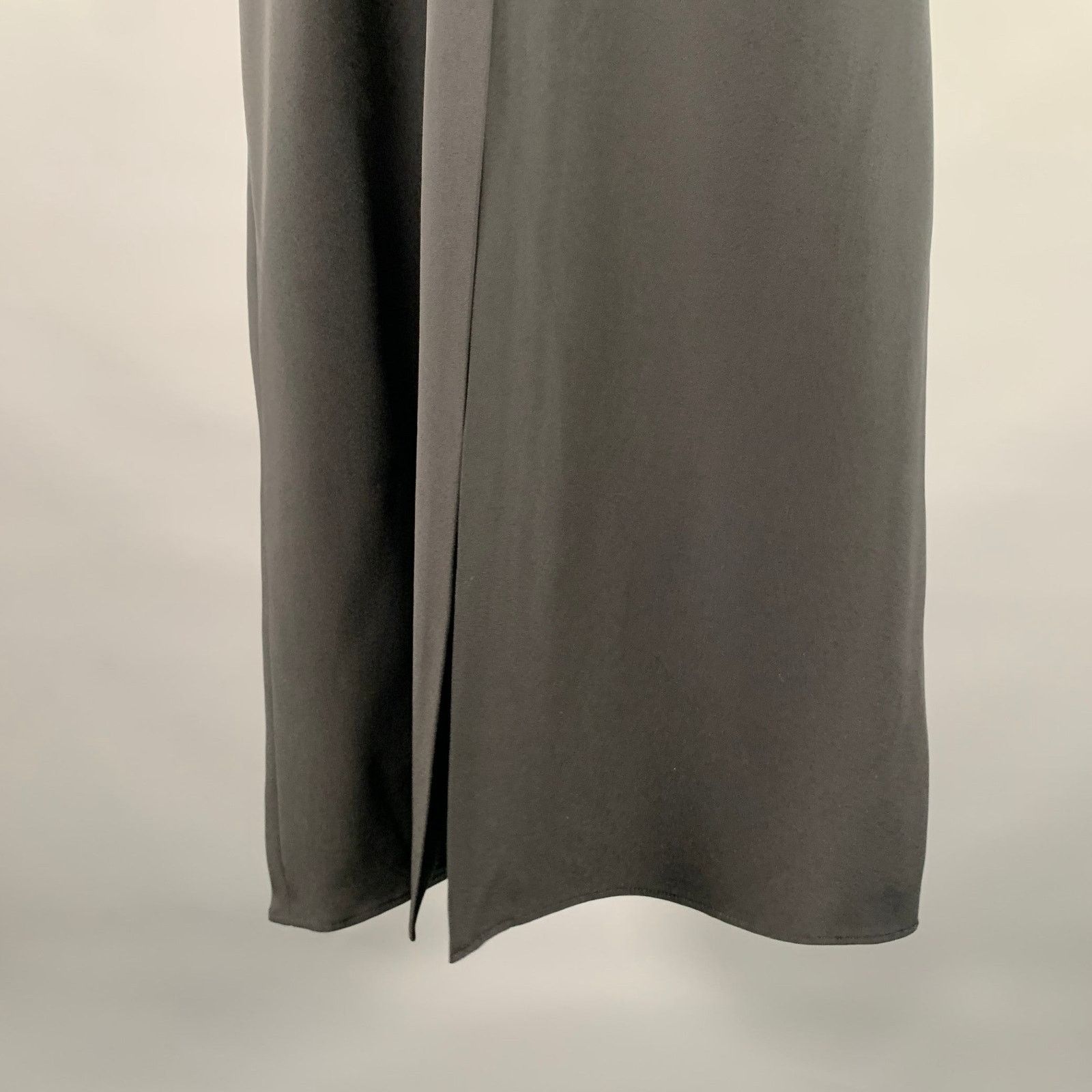 Lafayette 148 LAFAYETTE 148 Size 12 Black Silk Elastane Maxi Skirt Size 34" / US 12 / IT 48 - 3 Thumbnail