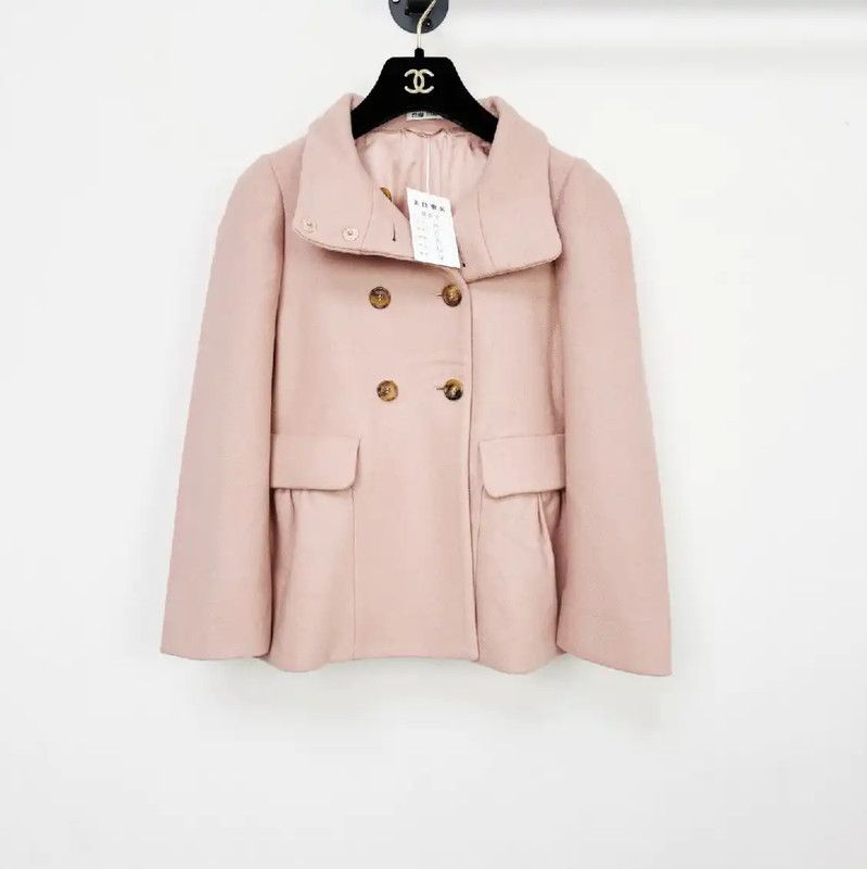 Miu Miu Miu Miu Spring Autumn Short Wool Coat 0089 Size S / US 4 / IT 40 - 1 Thumbnail