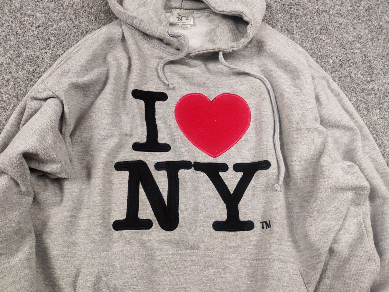 Other I Love New York Vintage Blank Logo Gray Hoodie Y2K Style Size US M / EU 48-50 / 2 - 5 Thumbnail