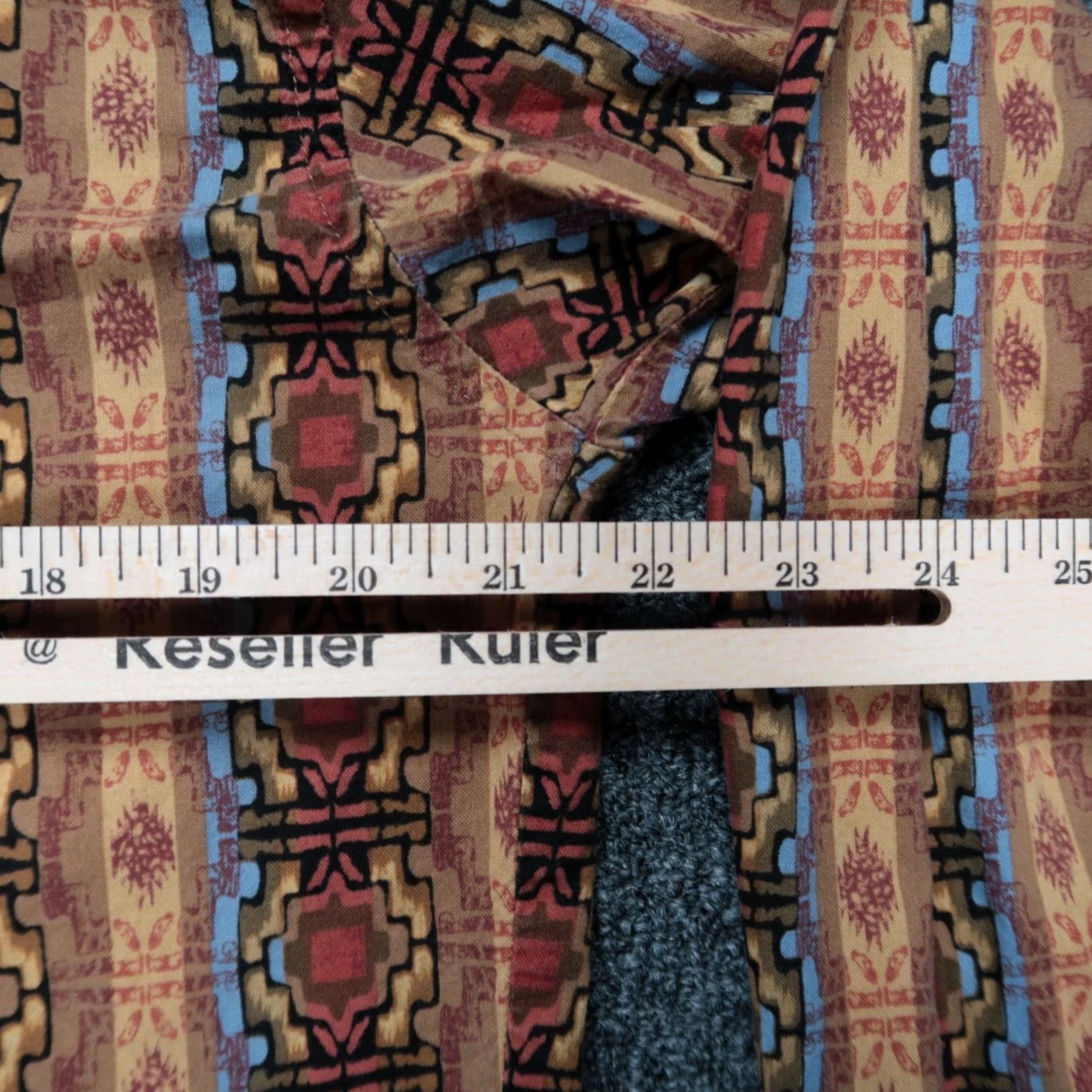 Wrangler VINTAGE Wrangler Shirt Mens L Brown Red Pearl Snap Southwestern Aztec Long Sleeve Size US L / EU 52-54 / 3 - 5 Thumbnail