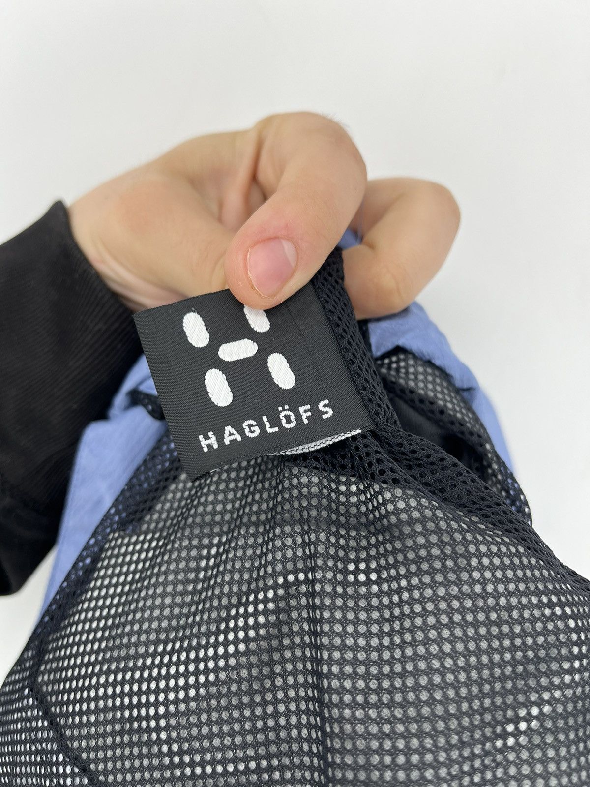Haglofs × Vintage Women’s Woman Haglöfs Windbreaker Jacket Blue Nylon Size L Size M / US 6-8 / IT 42-44 - 13 Thumbnail