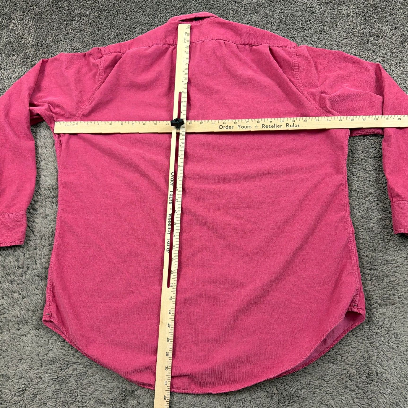Sid Mashburn Sid Mashburn Shirt Mens XL Pink Corduroy Long Sleeve Button Up Pockets Cotton Size US XL / EU 56 / 4 - 5 Thumbnail