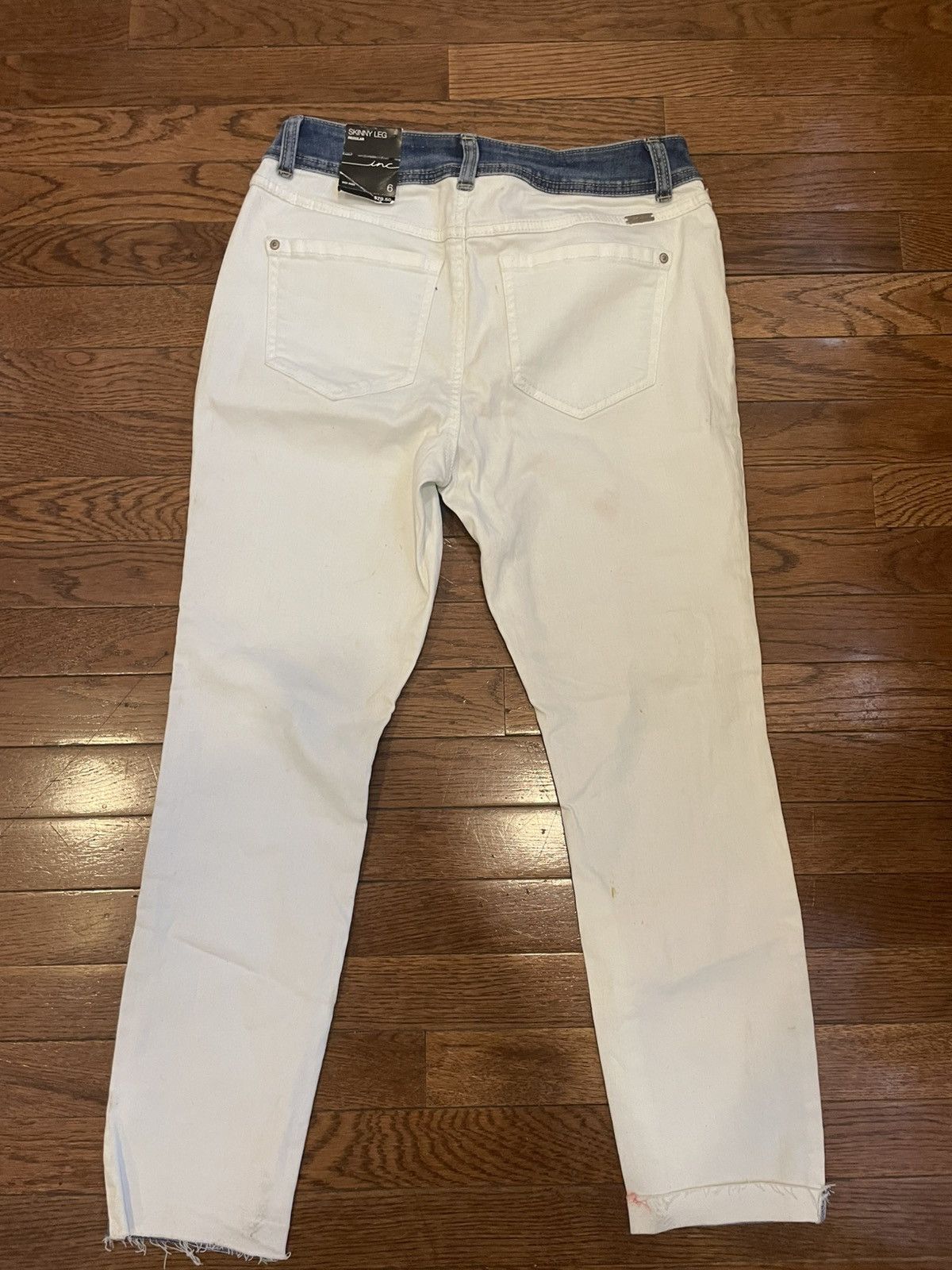 DKNY DKNY denim blue & white skinny jeans NEW w/Tags Size 28" / US 6 / IT 42 - 2 Thumbnail