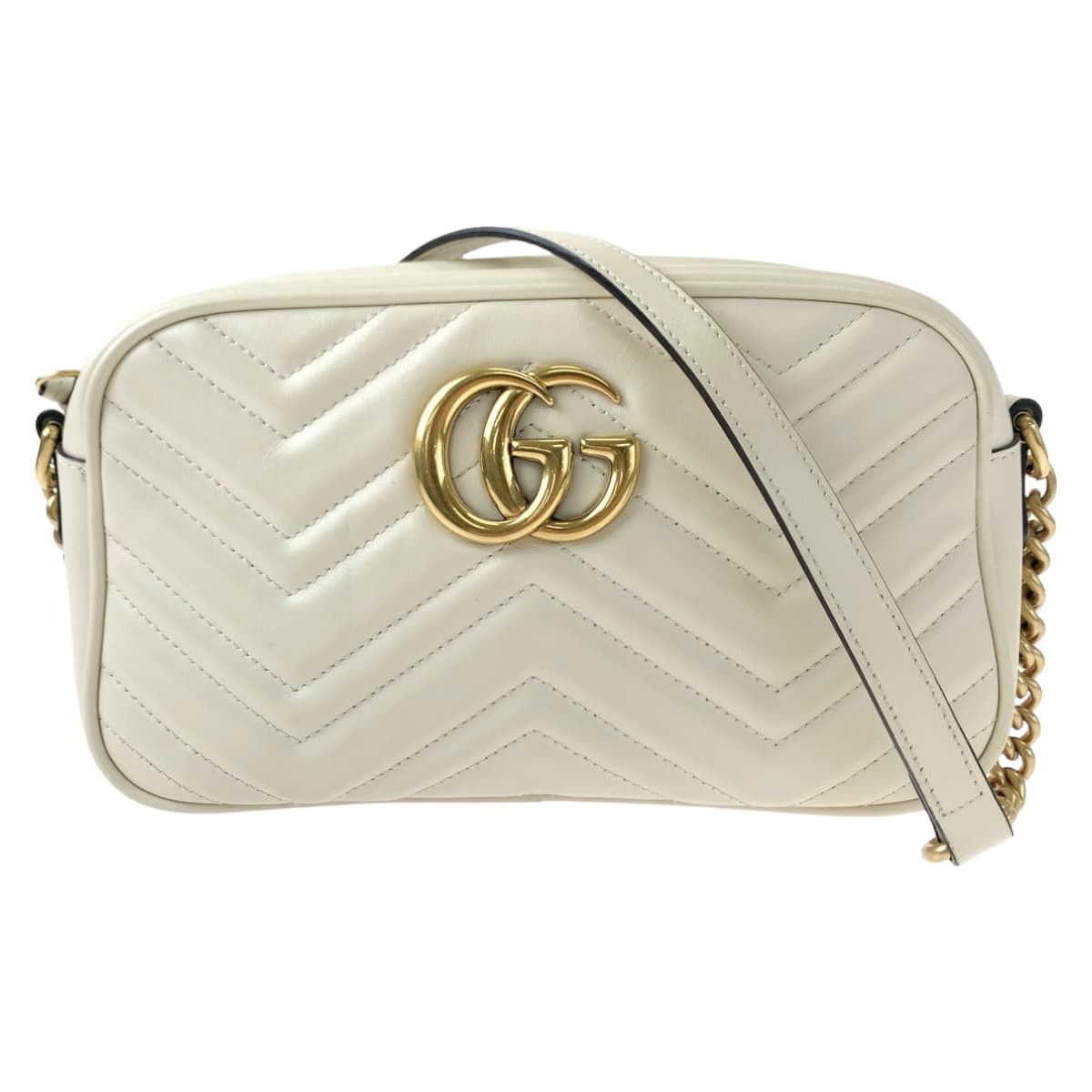 Gucci Gucci Gucci GG Marmont Leather Shoulder Bag 447632 Leather Crossbody Bag 447632 in Very Good Condition Size ONE SIZE - 1 Thumbnail