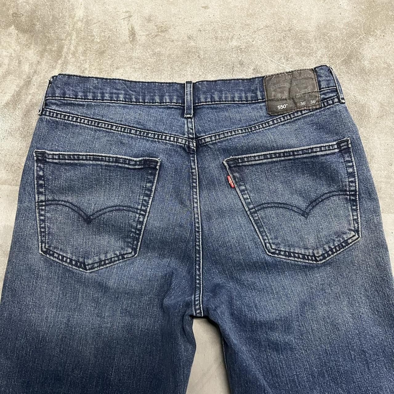Levi's × Vintage Vintage Y2K Tall Levis Dark wash Relaxed Denim Jeans ! Size US 36 / EU 52 - 6 Thumbnail