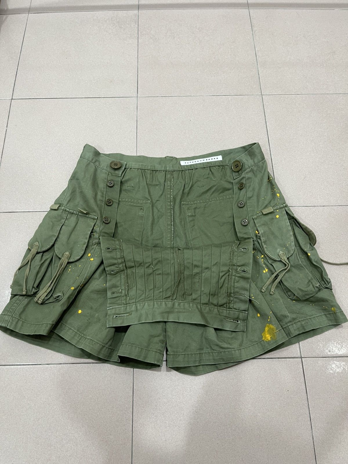 Sunao Kuwahara Issey Miyake by Sunaokuwahara Military Skrit Size 30" / US 8 / IT 44 - 11 Thumbnail