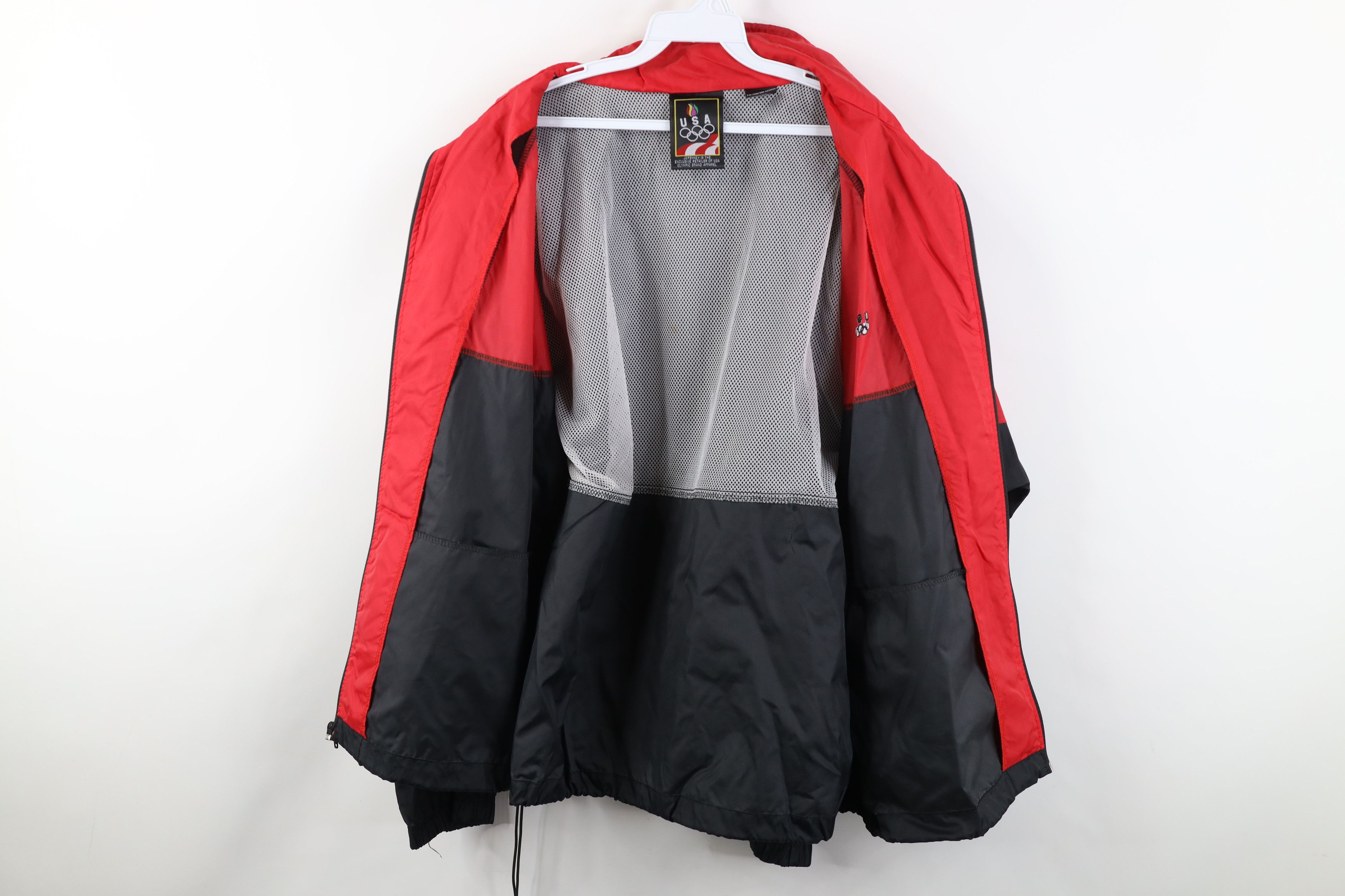 Vintage Vintage 90s USA Olympics Block Full Zip Windbreaker Jacket Size US XL / EU 56 / 4 - 10 Thumbnail