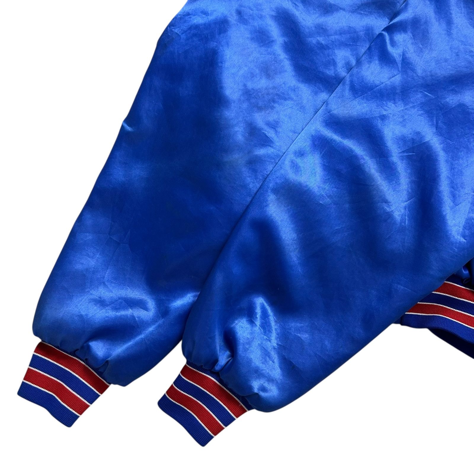 NHL VTG 90s NEW YORK RANGERS SWINGSTER SATIN JACKET SPELL OUT L Size US L / EU 52-54 / 3 - 8 Thumbnail