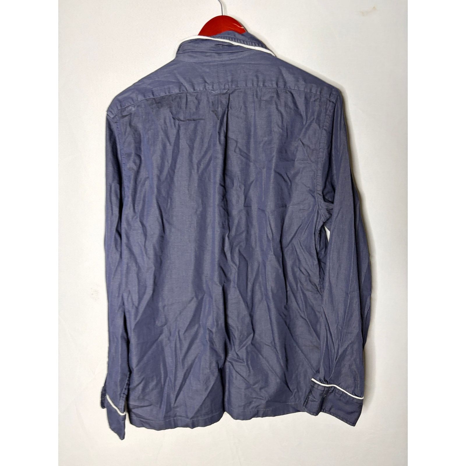 Todd Snyder Todd Snyder Blue Japanese tipped lined button down shirt M Size US M / EU 48-50 / 2 - 4 Thumbnail