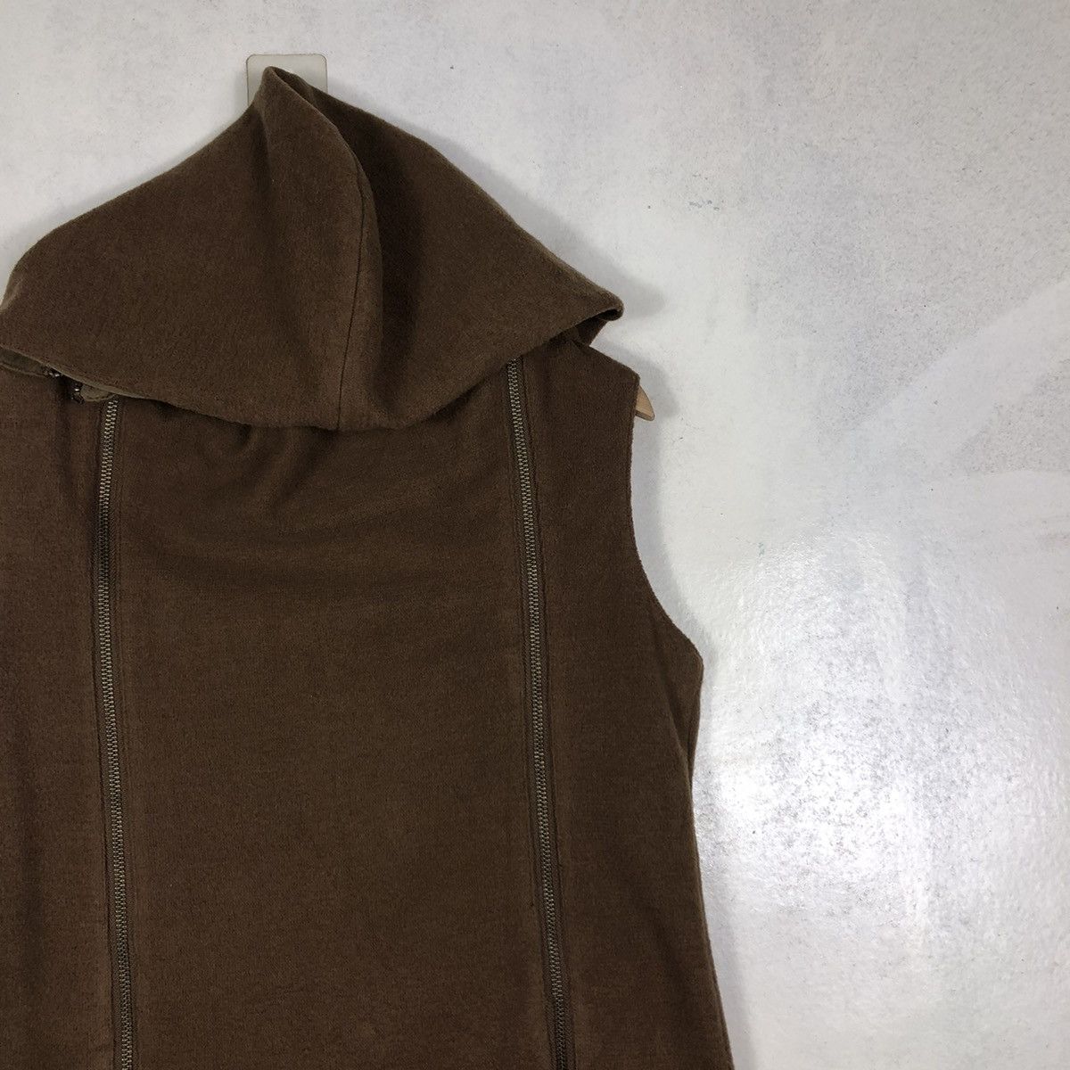 Japanese Brand × Vintage 📌VINTAGE BIKER VEST JACKET DOUBLE ZIP LAYER ASSYMETRICAL Size US S / EU 44-46 / 1 - 8 Thumbnail