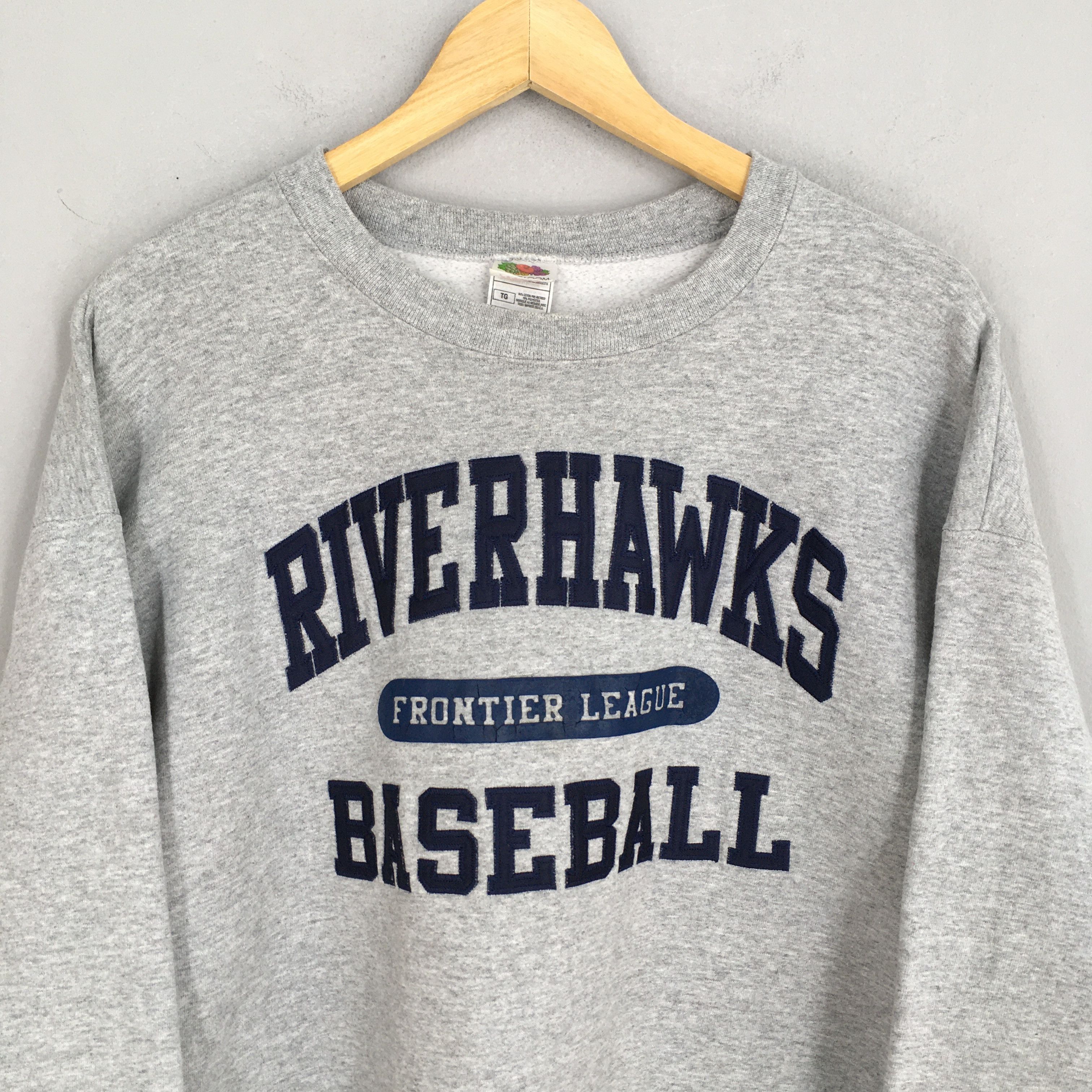 MLB × Vintage Vintage Riverhawks Baseball Sweatshirt XLarge Size US XL / EU 56 / 4 - 2 Thumbnail