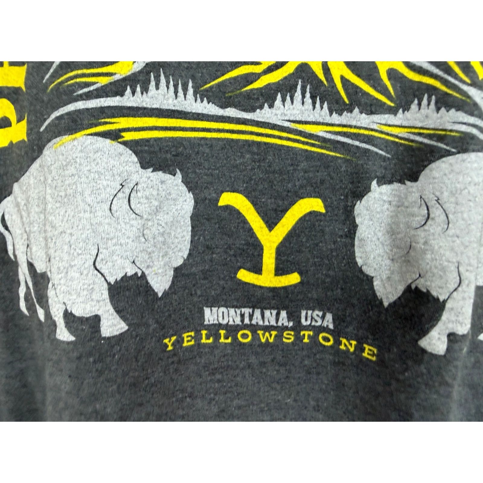Vintage Yellowstone Shirt XXL Protect the Family Montana Dutton Ranch Buffalo Paramount Size US XXL / EU 58 / 5 - 4 Thumbnail
