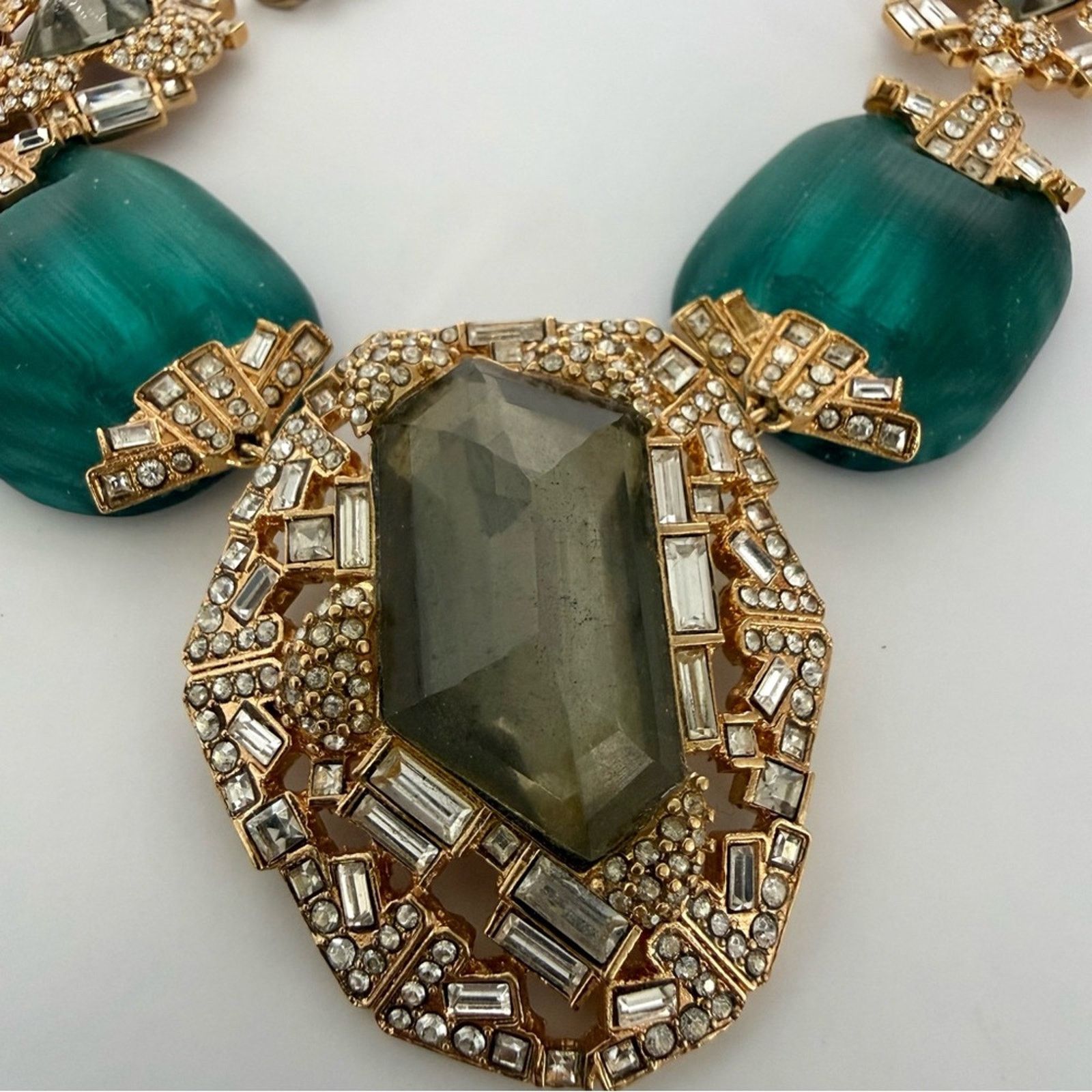Alexis Bittar NWT!!! Alexis Bittar Lucite&Crystal bib collar necklace 625$ Size ONE SIZE - 2 Thumbnail