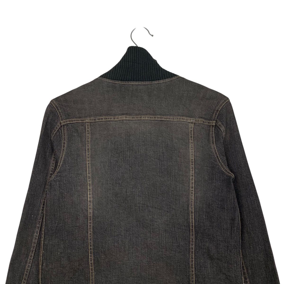 Japanese Brand A/T Atsuro Tayama Trucker Hybrid Denim Jacket #2699-C121 Size S / US 4 / IT 40 - 8 Thumbnail