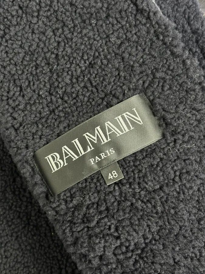 Balmain AW2017 Balmain Black Lamb Leather Hooded Jacket Size US M / EU 48-50 / 2 - 11 Thumbnail