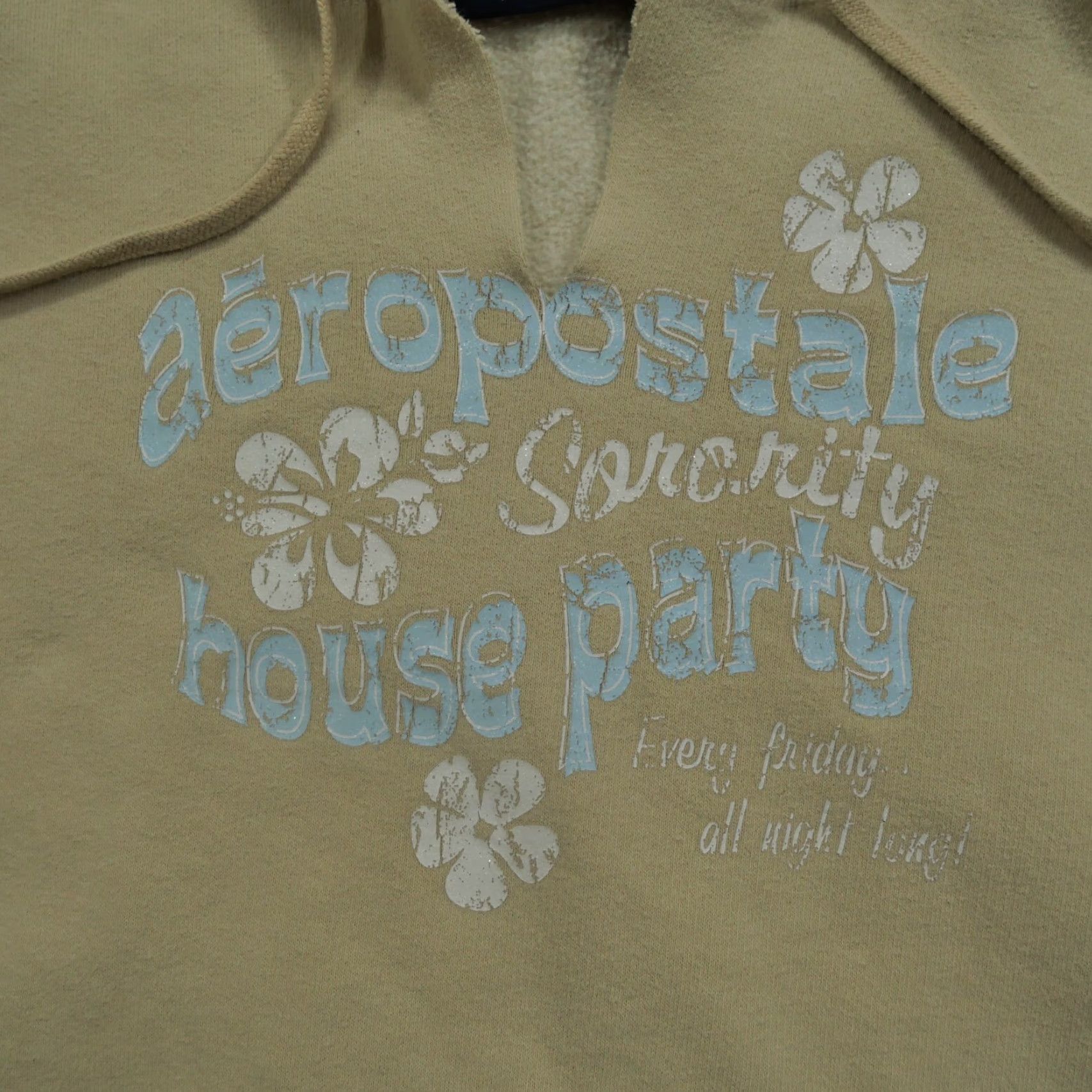 Vintage VINTAGE Aéropostale Hoodie Womens M Pullover Tan Brown Logo Casual 90s Tomboy Fit Y2K Mens Girls Gramm? Size M / US 6-8 / IT 42-44 - 2 Thumbnail