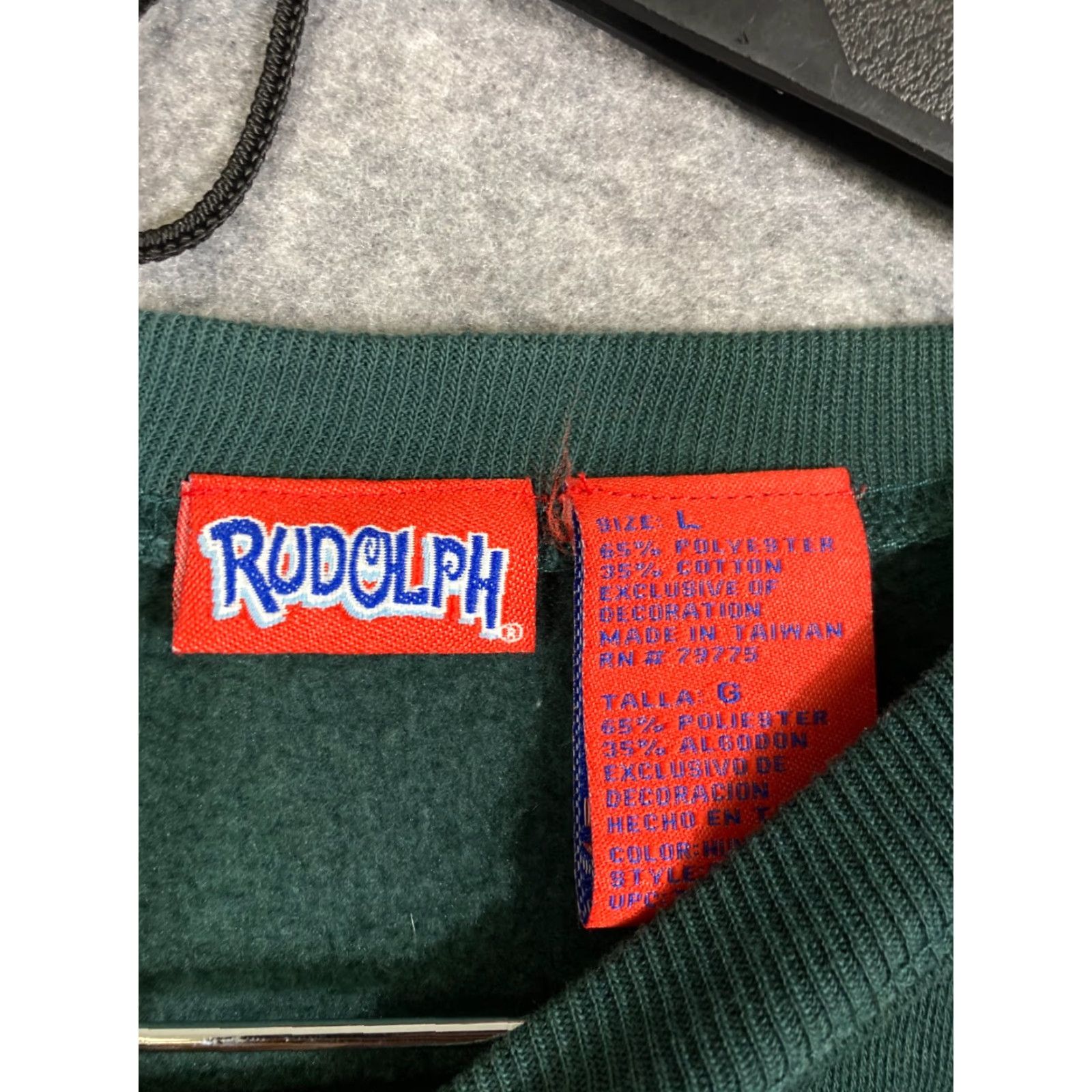 Vintage Rudolph The Red Nosed Reindeer Christmas Sweatshirt Womens Large Green Size L / US 10 / IT 46 - 6 Thumbnail