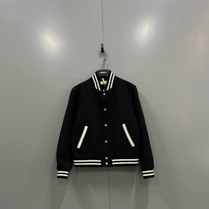Saint Laurent Paris Saint Laurent SLP Embroidered Baseball Jacket - dmc Size US L / EU 52-54 / 3 - 1 Thumbnail