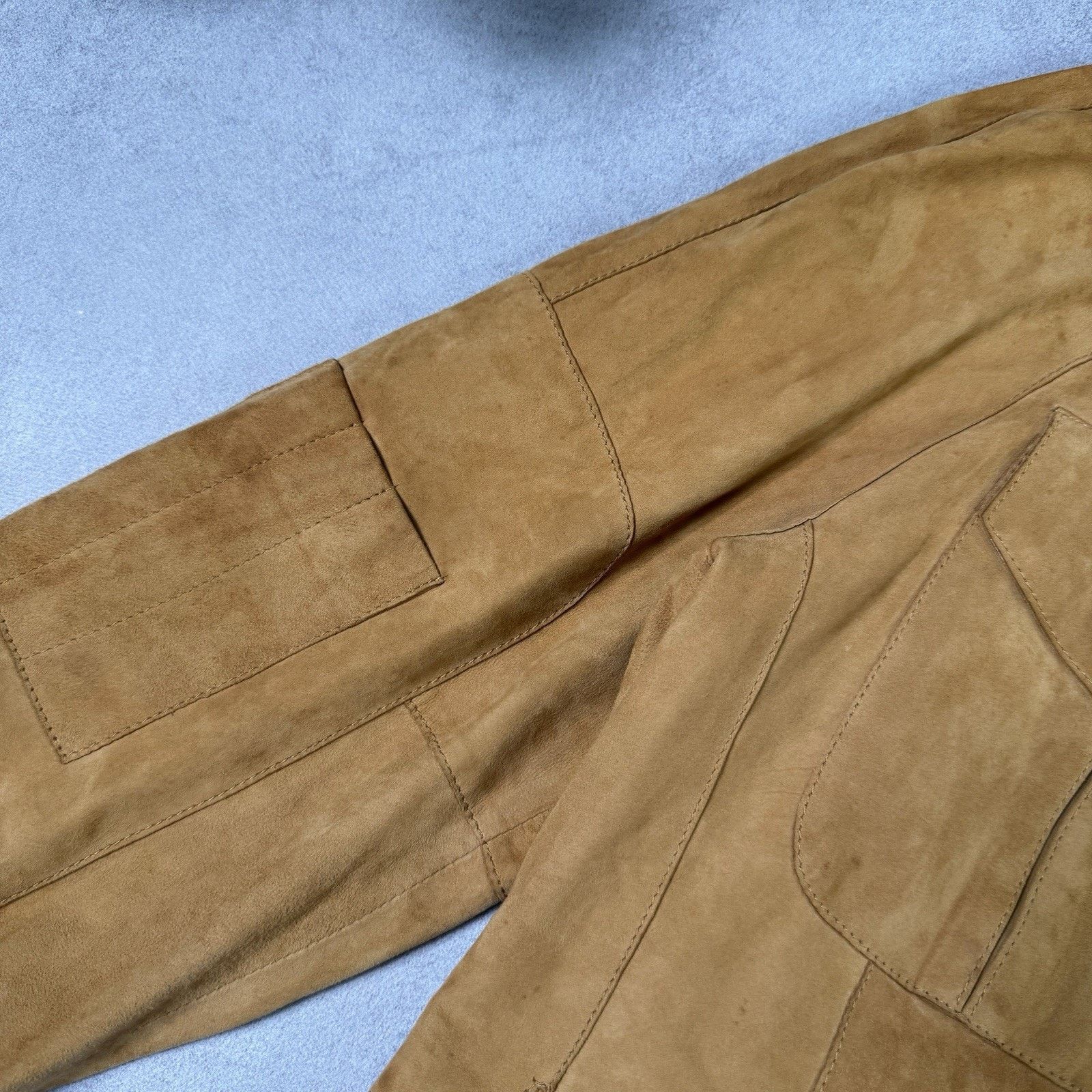 Dolce & Gabbana Dolce Gabbana Men Leather Suede Jacket Beige Size 50 Size US M / EU 48-50 / 2 - 8 Thumbnail