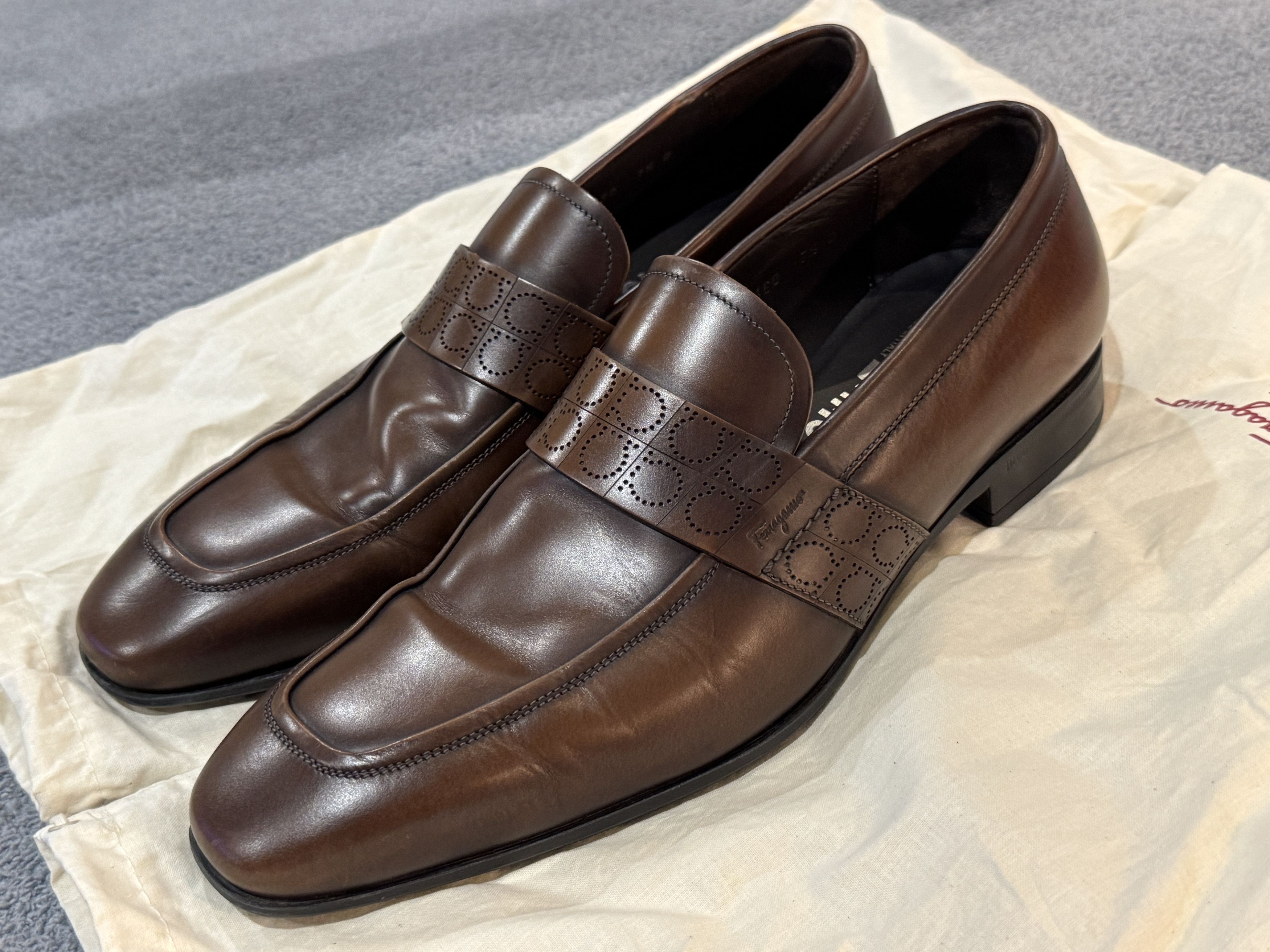 Salvatore Ferragamo Salvatore Ferragamo Goliath Loafers-Madeira Calf-size 7.5D Size US 7.5 / EU 40-41 - 9 Thumbnail