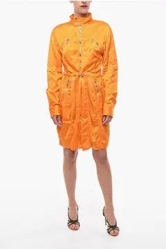 Bottega Veneta Bottega Veneta Fluid-satin Utility Dress Size S / US 4 / IT 40 - 7 Thumbnail