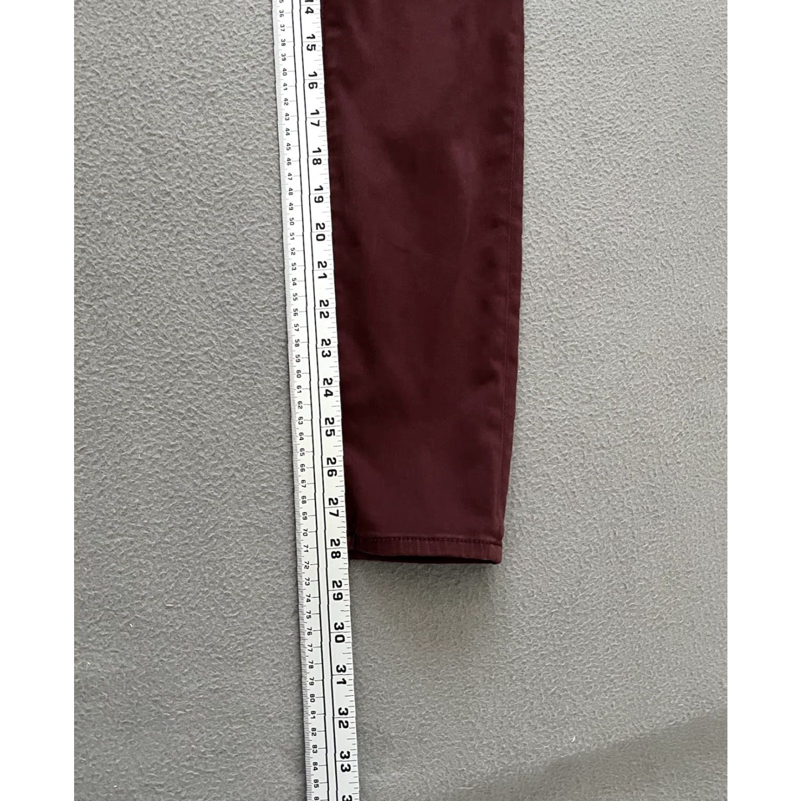 Vintage VINTAGE Adriano Goldschmied The Legging Ankle Super Skinny Women Pants 27R Maroon Size 27" / US 4 / IT 40 - 7 Thumbnail