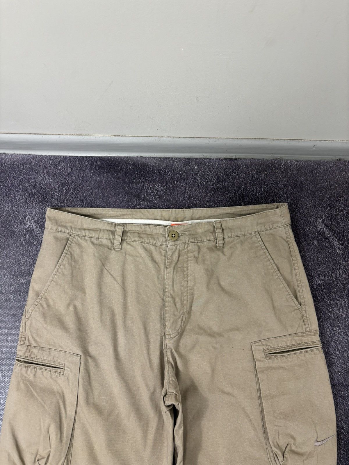 Nike Vintage Nike Y2K Military Hype Utility Swoosh Cargo Shorts Size US 36 / EU 52 - 8 Thumbnail