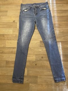 Rue 21 Premium Skinny Jeans Women Size 32X30 Denim Supreme Flex Distressed