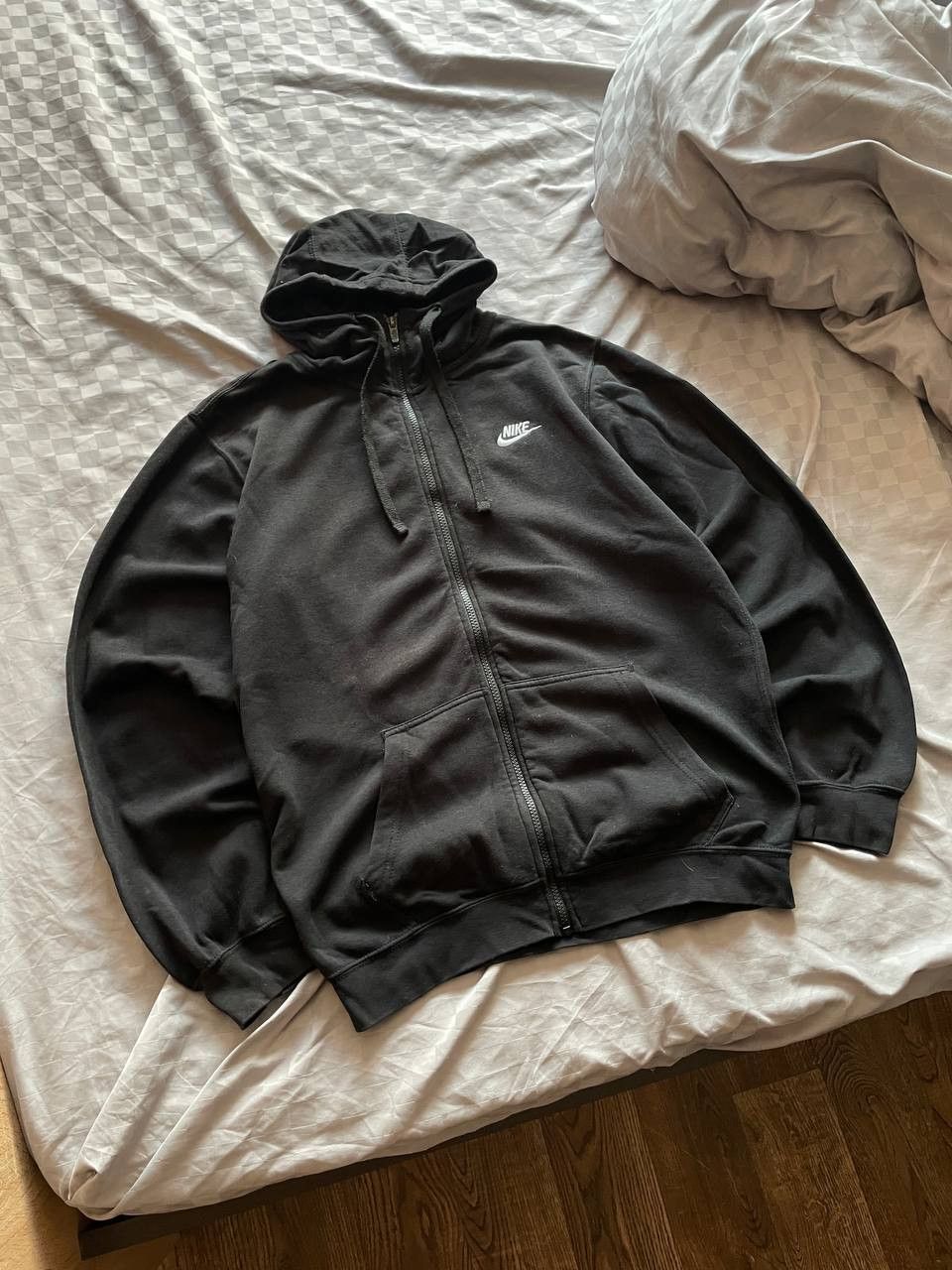 Nike Vintage Nike zip hoodie y2k drill swoosh 90s rare hype Size US L / EU 52-54 / 3 - 2 Thumbnail