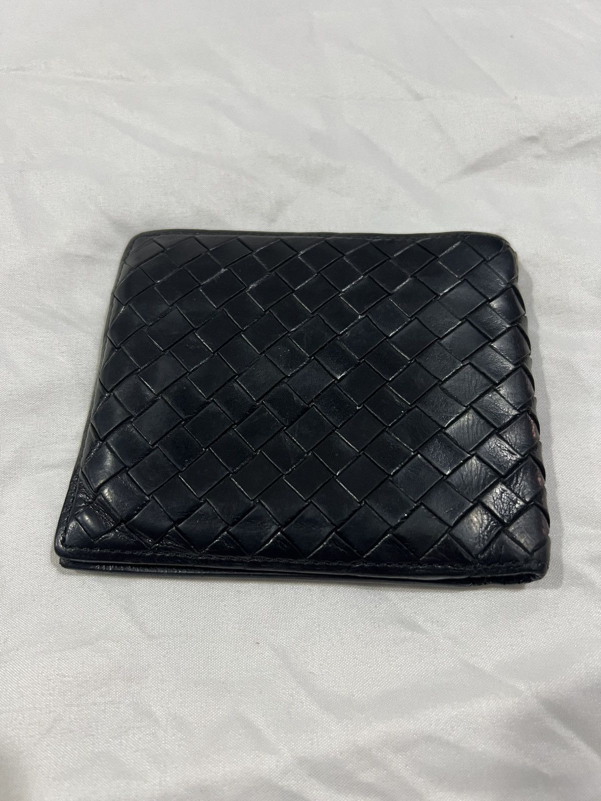 Isamu Katayama Backlash Iconic Bottega Intercciato Piccolo Bi Fold Leather Wallets Size ONE SIZE - 3 Thumbnail