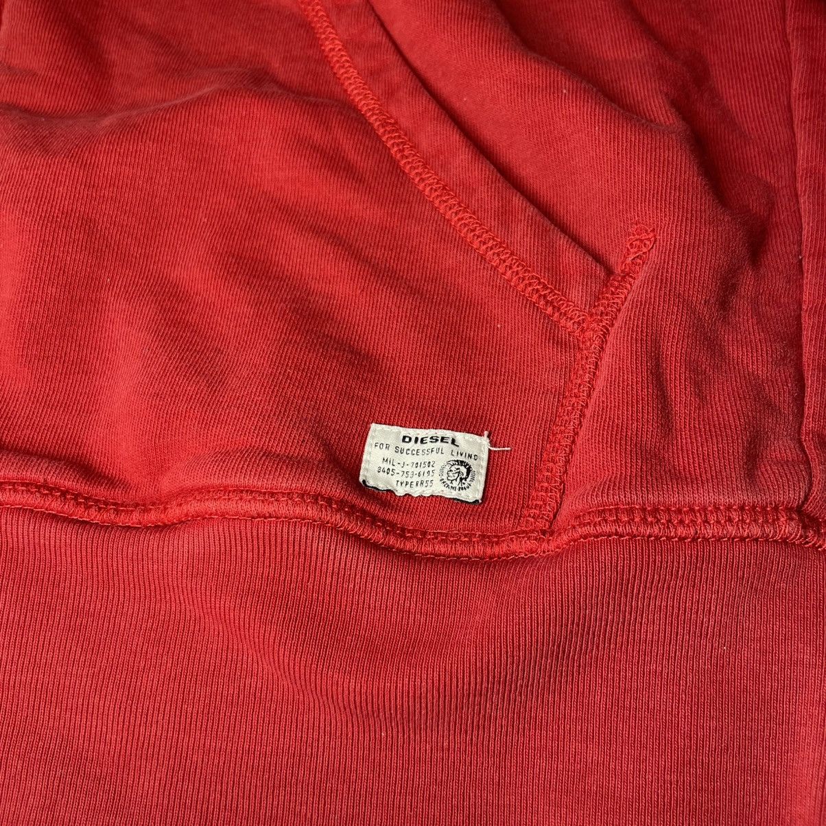 Diesel × Vintage Crazy Vintage Diesel Zip Hoodie Red Y2K Size US M / EU 48-50 / 2 - 4 Thumbnail