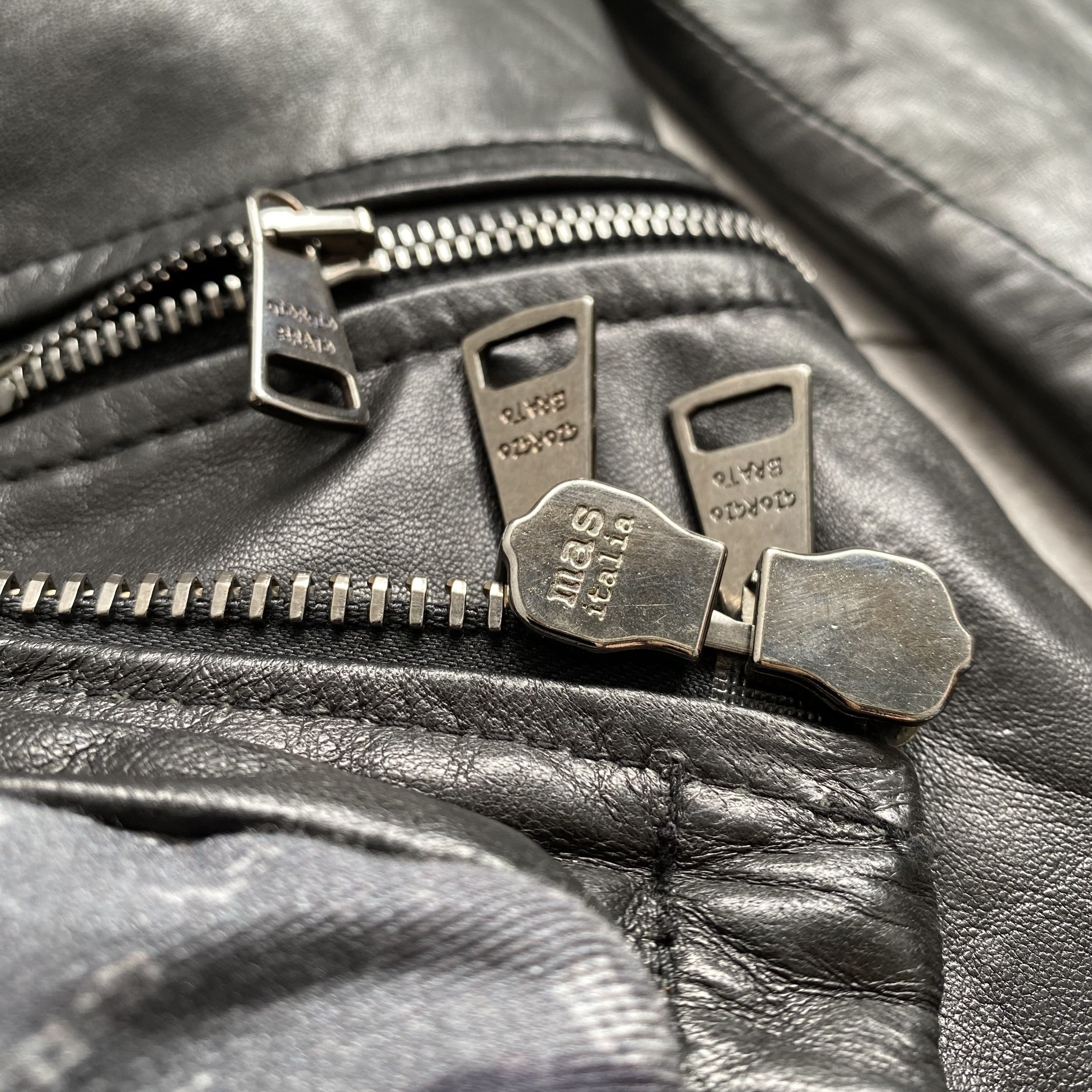Archive Giorgio Brato Leather Bomber Jacket