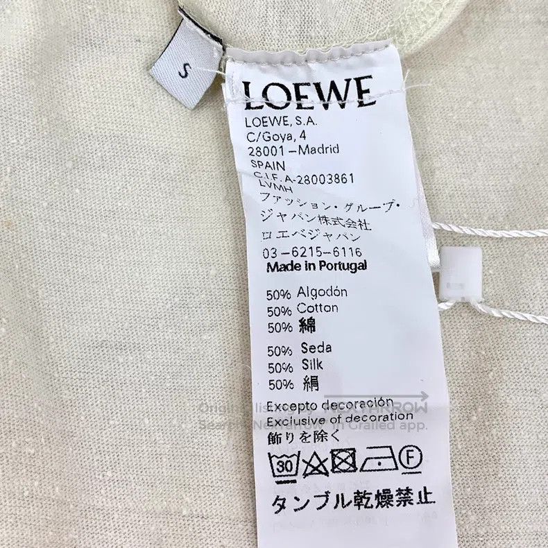 Loewe Loewe Off-white letter printed cotton hooded drawstring lo Size S / US 4 / IT 40 - 6 Thumbnail
