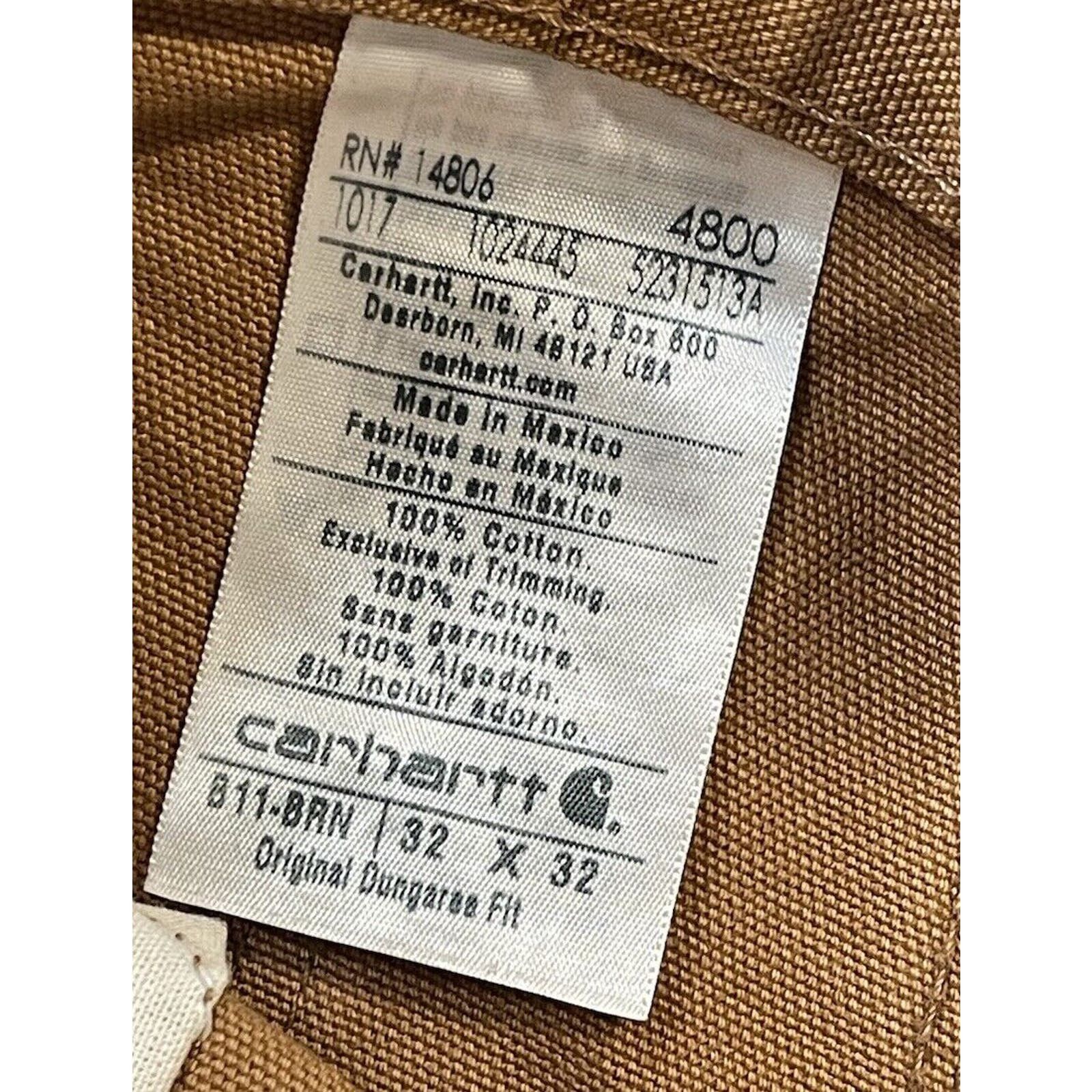 Carhartt Carhartt Pants Mens 32x32 Tan B11 BRN Canvas Baggy Style Size US 32 / EU 48 - 6 Thumbnail