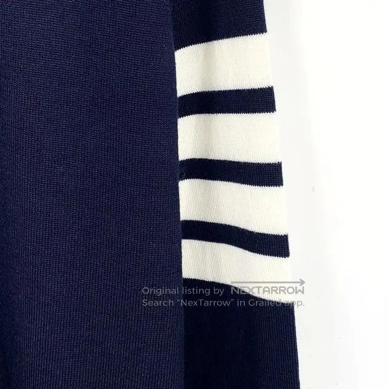 Thom Browne Thom Browne Women's Navy Wool Sweater . Size S / US 4 / IT 40 - 4 Thumbnail