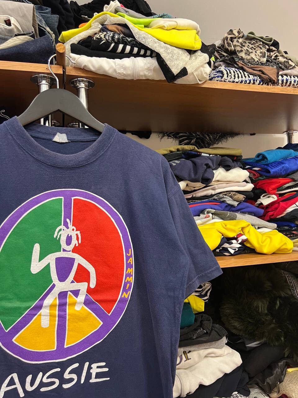 Vintage Peace Jammin Vintage 90s Big Logo T shirt Size US L / EU 52-54 / 3 - 3 Thumbnail