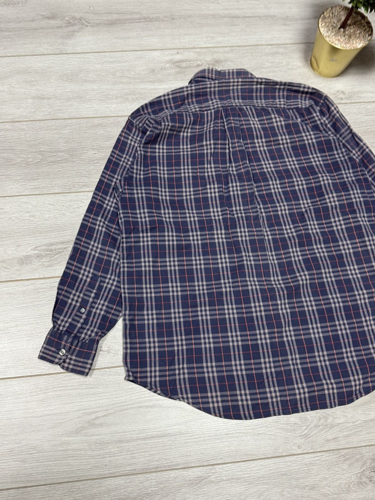 Burberry Burberry vintage dark blue nova check shirt buttons Size US M / EU 48-50 / 2 - 7 Thumbnail