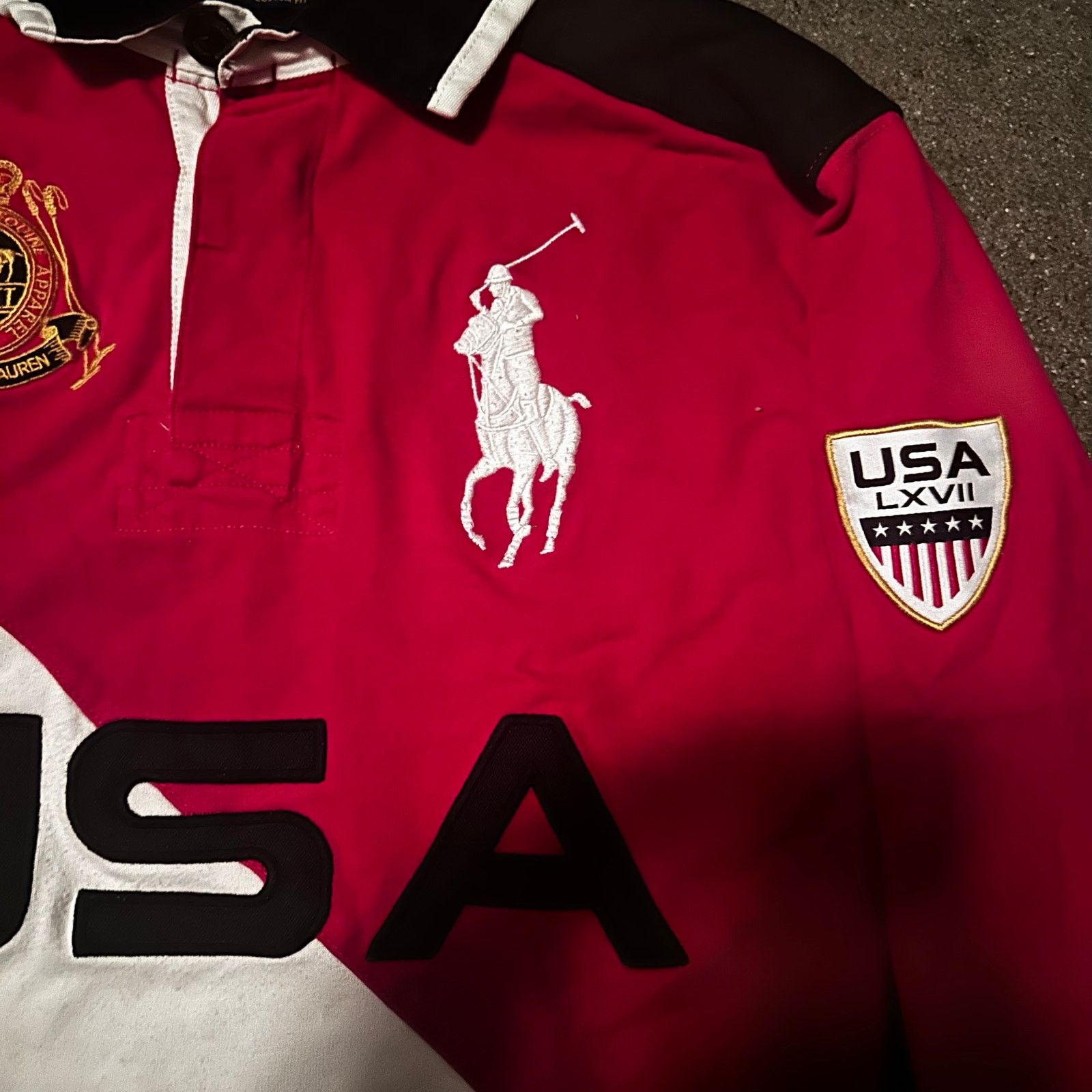 Polo Ralph Lauren polo ralph lauren big pony polo shirt usa shield patch Size US S / EU 44-46 / 1 - 3 Thumbnail