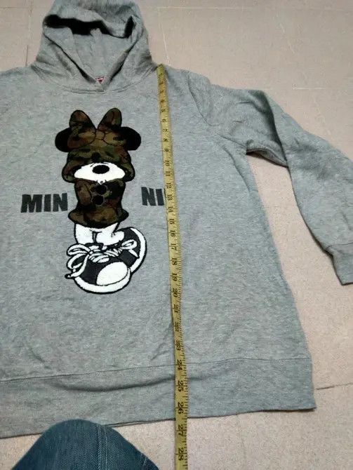 Vintage Mickey Mouse Grey Hoodie Size US L / EU 52-54 / 3 - 10 Thumbnail
