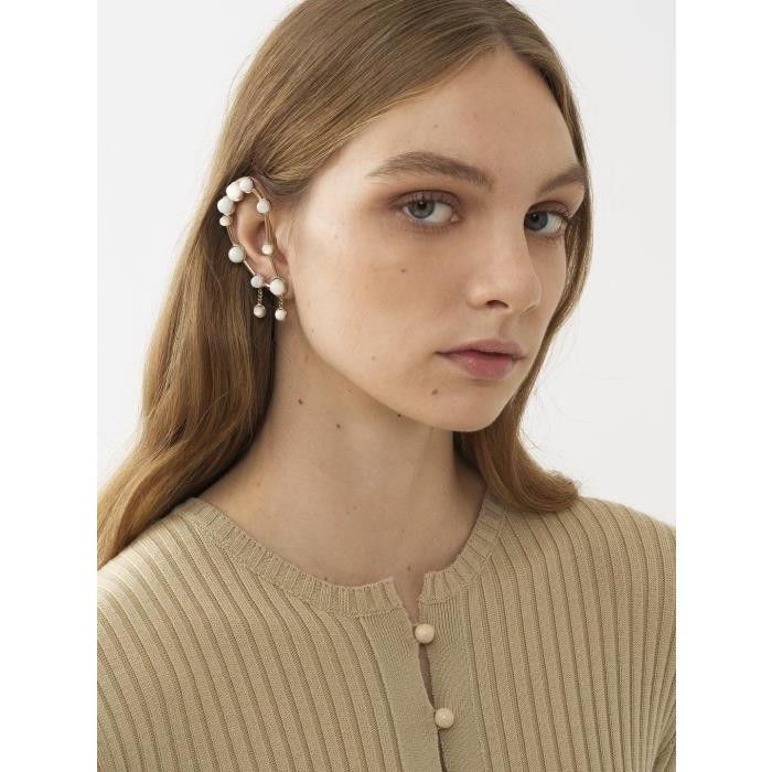 Chloe o1loc1c0425 Size: OS / Zodiac Ear Cuff in Gold & White Size ONE SIZE - 2 Thumbnail