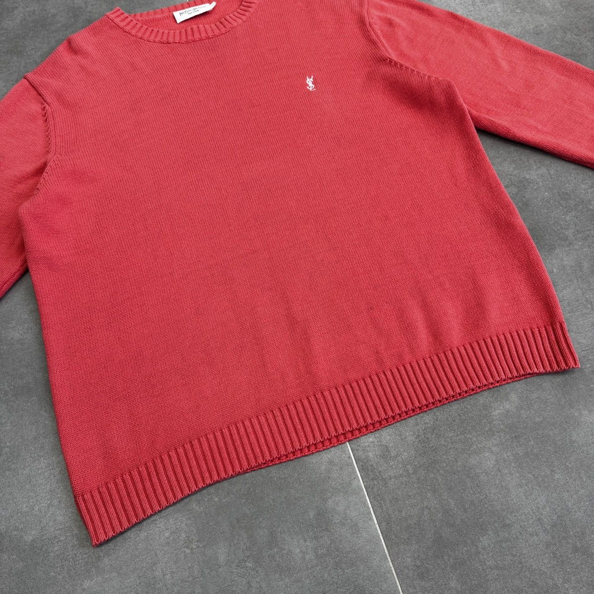Yves Saint Laurent Yves Saint Laurent YSL Men Knitted Pink Sweater Size L Size US L / EU 52-54 / 3 - 5 Thumbnail