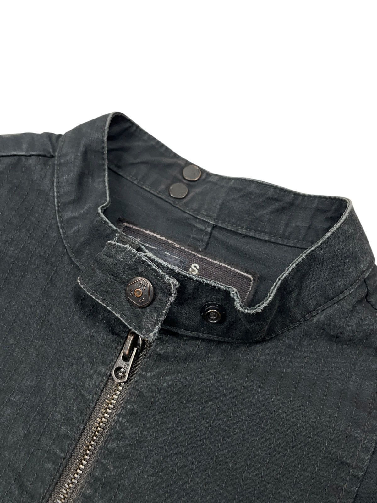 G-Star Vintage G-Star Raw Zip Biker Jacket Lightweight Overshirt Size S / US 4 / IT 40 - 7 Thumbnail