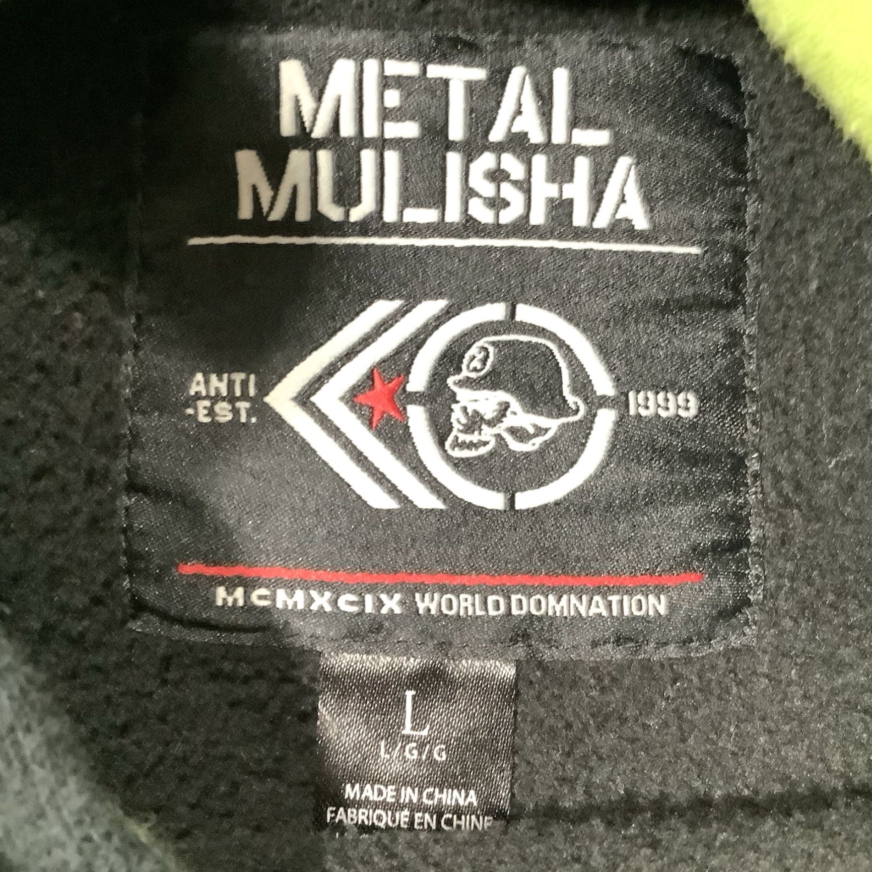 Metal Mulisha VINTAGE Metal Mulisha Pullover Hoodie Black Green Mens Size Large Long Sleeve Size US L / EU 52-54 / 3 - 5 Thumbnail