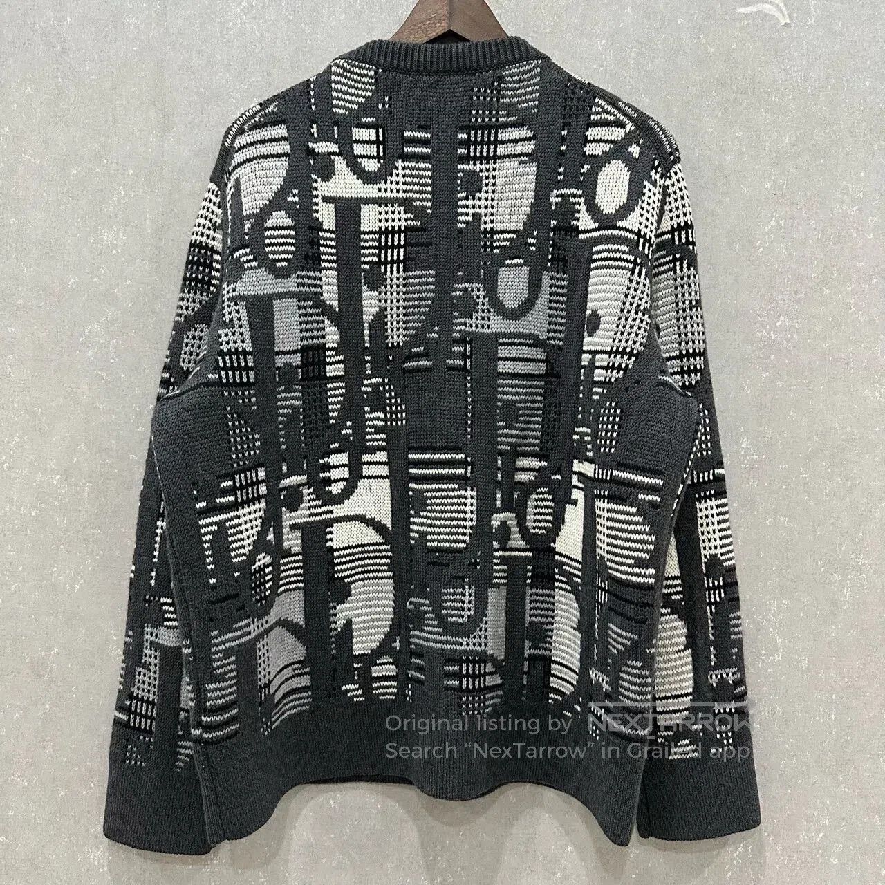 Dior Dior Black White Logo Wool Sweater. Size US M / EU 48-50 / 2 - 2 Thumbnail