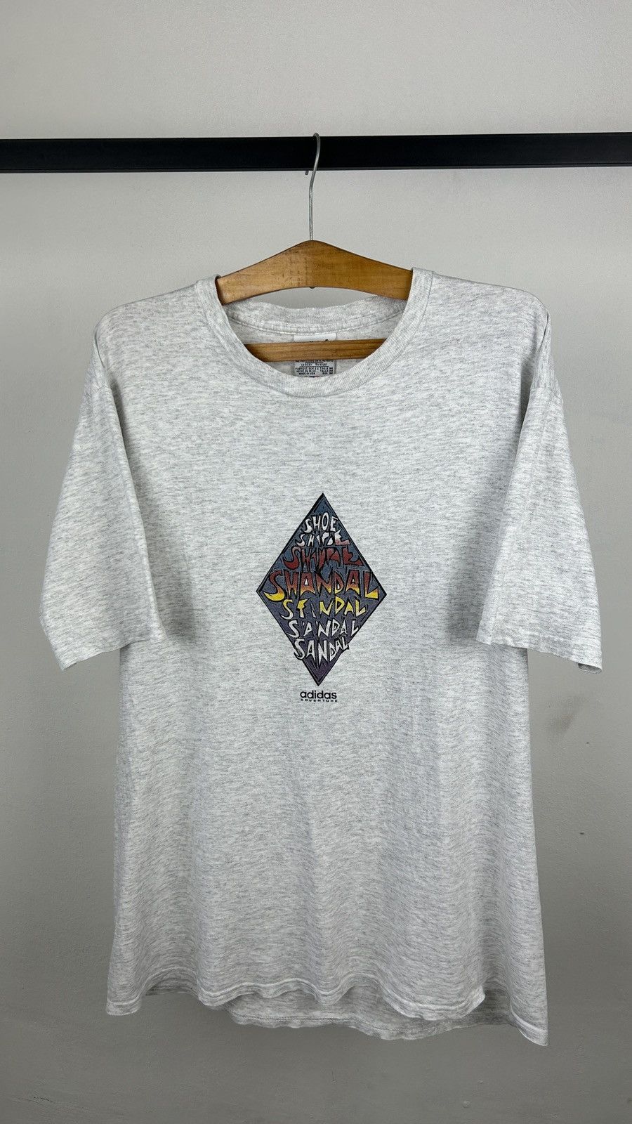 Vintage 1990s Adidas Sandal Tee Size US XL / EU 56 / 4 - 7 Thumbnail