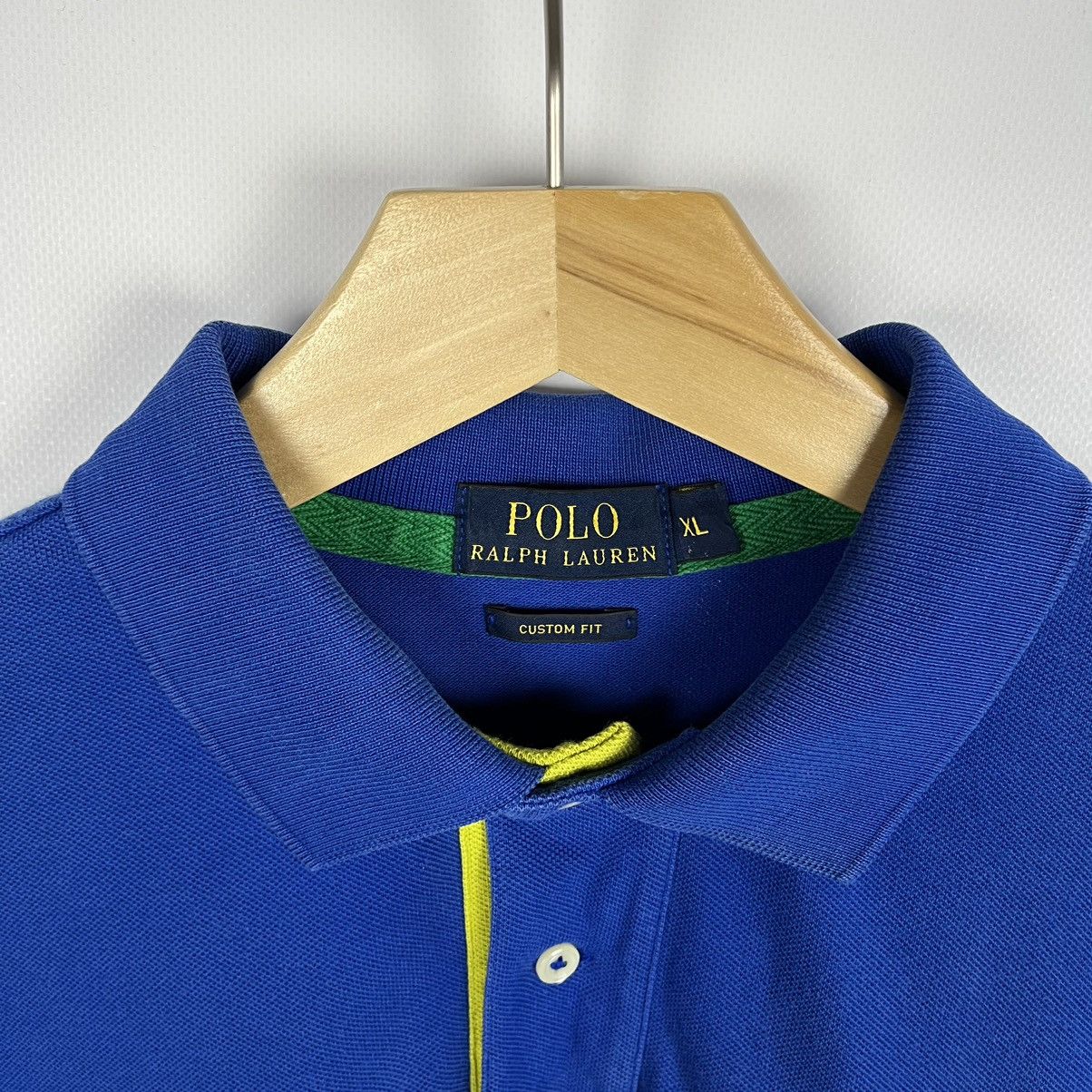 Polo Ralph Lauren Vintage Polo Ralph Lauren 3 big logo polo shirt 90’s Size US XL / EU 56 / 4 - 6 Thumbnail