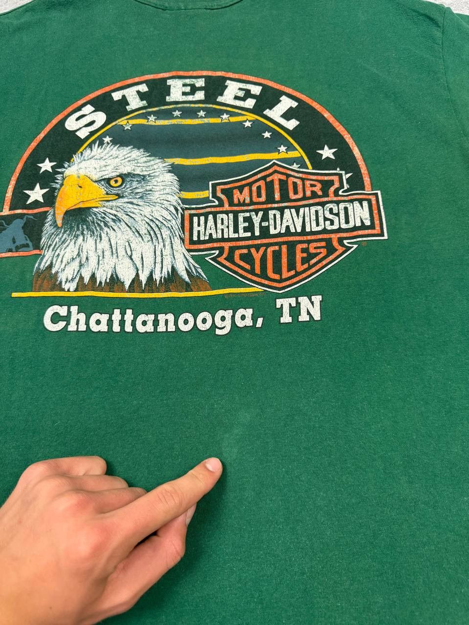 Harley Davidson RARE Vintage 1993 Harley-Davidson Chattanooga T-Shirt Size US XL / EU 56 / 4 - 16 Thumbnail